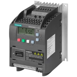 Variador de frecuencia Siemens serie SINAMICS V20, 0,55 kW, 400 V ac, 3 fases, 1,7 A, 0 → 550Hz, IP20, Modbus
