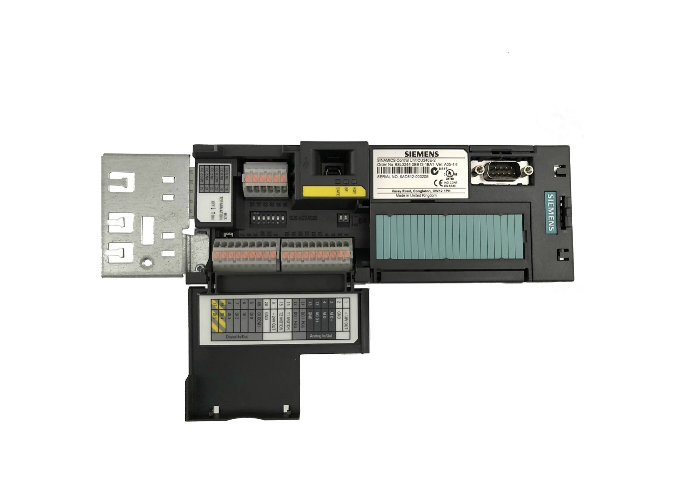 Unidad de control Siemens serie SINAMICS G120, 24 V dc, 1,5 A, IP20, Modbus