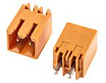 Conector macho para PCB WeidmÃller serie OMNIMATE SL de 2 vías, 1 fila, paso 3.5mm, para soldar, Orificio Pasante