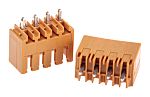 Conector macho para PCB Weidmüller serie OMNIMATE SL de 4 vías, 1 fila, paso 3.5mm, para soldar, Orificio Pasante