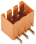 Conector macho para PCB Ángulo de 90° WeidmÃller serie OMNIMATE SL de 3 vías, 1 fila, paso 3.5mm, para soldar,
