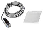 Fotocélula rectangular Sick, Sistema Reflex, alcance 80 mm → 12 m., salida NPN, Cable libre, IP65