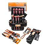 Kit de herramientas Bahco, Funda de 10 piezas para Electricista, contiene Alicates de corte, sierra, destornillador