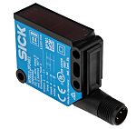 Fotocélula rectangular Sick, Sistema Supresión de Fondo, alcance 30 mm → 1,1 m, salida PNP, Conector de M12 4