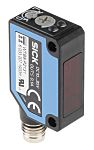 Fotocélula rectangular Sick, Sistema Supresión de Fondo, alcance 30 mm → 300 mm, salida PNP, Conector de M8 3