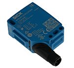 Fotocélula rectangular Sick Background Suppression, alcance 10 mm → 1 m, salida PNP/NPN, Conector Cableado M12,