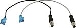 Fotocélula rectangular Sick Haz pasante (emisor y receptor), alcance 60 mm, salida PNP, Conector M8 de 3 contactos,
