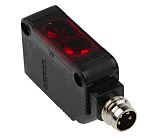 Fotocélula rectangular Omron Retroreflective, alcance 100 mm → 4 m, salida PNP, Conector de M8 4 clavijas, IP69K