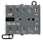 Contactor ABB B6-30-10-01 B de 3 polos, 3 NA, 9 A, bobina 24 V ac, 4 kW