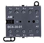 Contactor ABB BC6 B de 3 polos, 3 NA, 20 A, bobina 24 Vdc, 4 kW