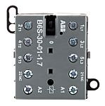 Contactor ABB B6S-30-01-1.7-71 B de 3 polos, 3 NA, 20 A, bobina 24 Vdc, 4 kW