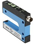 Fotocélula de horquilla Sick, Sistema Barrera de Luz, alcance 15 mm, salida PNP/NPN, Conector de M8 4 clavijas, IP65