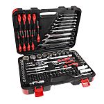Kit de herramientas RS PRO, Maletín de 94 piezas para Mecánico, contiene Puntas, destornillador de precisión, carraca,