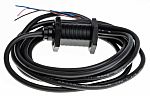 Fotocélula de cuerpo cilíndrico Omron, Sistema Difuso, alcance 100 mm, salida PNP, Cable de 4 hilos de 2 m., IP67, IP69K