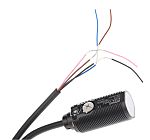 Fotocélula de cuerpo cilíndrico Omron, Sistema Difuso, alcance 300 mm, salida NPN, Cable de 4 hilos de 2 m., IP67, IP69K
