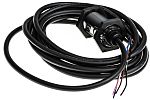 Fotocélula de cuerpo cilíndrico Omron, Sistema Difuso, alcance 300 mm, salida PNP, Cable de 4 hilos de 2 m., IP67, IP69K