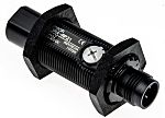 Fotocélula de cuerpo cilíndrico Omron, Sistema Reflex, alcance 100 mm → 3 m., salida PNP, Conector de M12 4