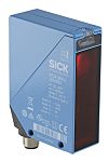 Fotocélula rectangular Sick, Sistema Supresión de Fondo, alcance 100 mm → 2,5 m, salida PNP/NPN, Conector de M12