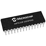 Procesador de señal digital DSPIC33FJ32GP202-I/SP, 40MIPS 16bit 2 kB RAM, 32 kB Flash, SPDIP 28 pines 10 x 10/12 bits