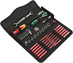 Kit de herramientas Wera, Funda de 35 piezas para Electricista, contiene Destornillador, vasos, llaves, voltímetro