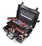 Kit de herramientas RS PRO, Maletín de 86 piezas para Técnicos, contiene Alicates de corte, limas, llaves hexagonales,