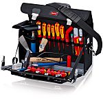 Caja para herramientas Knipex, Maletín de 23 piezas para Electricista, contiene Cincel, alicates de corte, cuchilla,