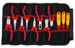 Estuche enrollable para herramientas Knipex, Rollo de 11 piezas para Electricista, contiene Alicates de corte,