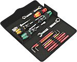 Kit de herramientas Wera de 15 piezas para Tuberías En Caja, contiene Puntas, llaves hexagonales, destornillador,