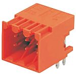 Conector macho para PCB Ángulo de 90° Weidmüller serie OMNIMATE S2L de 18 vías, 2 filas, paso 3.5mm, para soldar,
