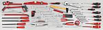 Kit de herramientas Facom de 68 piezas para Técnicos, contiene Cincel, alicates de corte, martillo, llaves hexagonales,