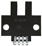 Fotocélula de horquilla Omron, Sistema Barrera de Luz, alcance 5 mm, salida PNP, Conector de 4 pines, IP50