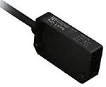 Fotocélula rectangular Omron, Sistema Difuso, alcance 20 mm → 35 mm, salida NPN, Precableado, IP40