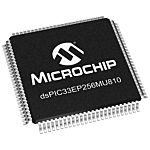 Procesador de señal digital dsPIC33EP256MU810-I/PF, 60MHZ 16bit 28 kB RAM, 280 kB Flash, TQFP 100 pines 2 (32 x 10
