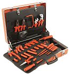 Kit de herramientas ITL Insulated Tools Ltd, Maletín de 20 piezas para ESD, contiene Cutters, Knife, Pliers,