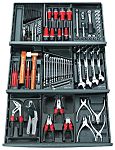 Kit de herramientas Facom de 101 piezas para Electricista, contiene Alicates, destornillador, llaves