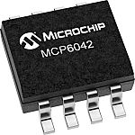 Amplificador operacional MCP6042T-I/SN CMOS 14kHz Rail to Rail SOIC, 8 pines