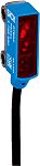 Fotocélula rectangular Sick, Sistema Reflex, alcance 3 m, salida PNP, Cable libre, IP67