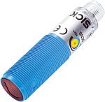 Fotocélula de cuerpo cilíndrico Sick, Sistema Reflex, alcance 7 m, salida NPN, Conector Cableado M12, IP67