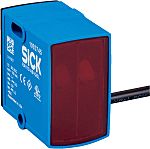 Fotocélula rectangular Sick, Sistema Reflex, alcance 1,5 m, salida NPN, PNP, EMPUJE/TRACCIÓN, Cable con conector, IP67