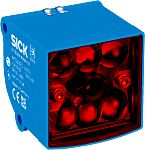 Fotocélula rectangular Sick, Sistema Supresión de Fondo, alcance 30 mm → 35 mm, salida PNP, Conector Cableado