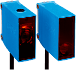 Fotocélula rectangular Sick, Sistema Barrera de Luz, alcance 0 → 40 m., salida relé, Cable libre, IP67