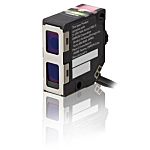 Fotocélula rectangular Omron, Sistema Difuso, alcance 1,2 m, Cable de 2 m