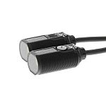Fotocélula de cuerpo cilíndrico Omron, Sistema Barrera de Luz, alcance 15 m, salida PNP, Cable libre