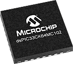 Procesador de señal digital DSPIC33CK64MC102-I/M6, 100MHZ 16bit 8 kB RAM, 64 kB Flash, SSOP/UQFN 28 pines