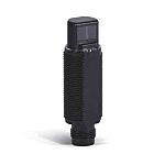 Fotocélula de cuerpo cilíndrico Omron, Sistema Difuso, alcance 100 mm, salida PNP, Conector Cableado M12