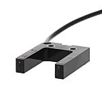 Fotocélula de horquilla Omron, Sistema Barrera de Luz, alcance 25 mm, salida PNP, Cable de 2 m