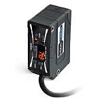 Sensor de distancia rectangular Omron, alcance 600 mm, salida NPN, Cable libre