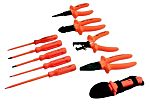 Kit de herramientas SAM, Bolsa de 11 piezas para Electricista, contiene Alicates de corte, cuchilla de electricista,