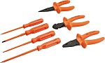 Kit de herramientas SAM, Bolsa de 7 piezas para Electricista, contiene Alicates de corte, alicates, destornilladores