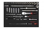 Kit de herramientas SAM de 135 piezas, contiene Cinceles, alicates de corte, extensión, estabilizador, martillo, Mango,